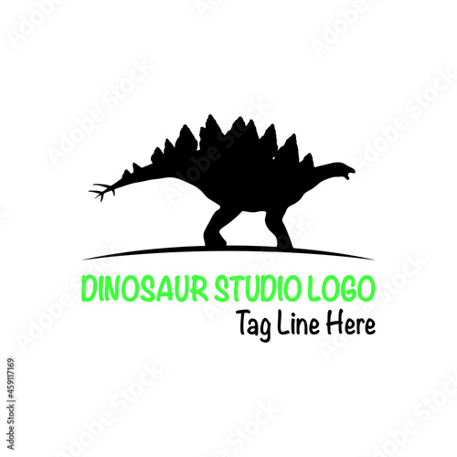 dinosaur studio logo, Dino logo icon designs, Vector dinosaur logo concept © Usman Tahir Isolated