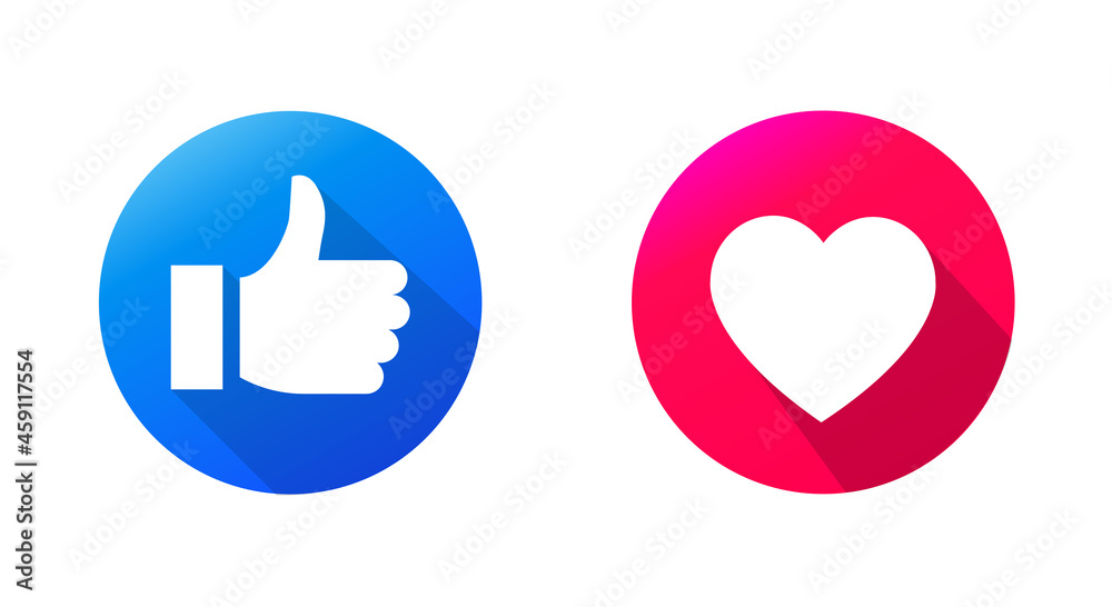 Heart icon, love icon and thumb up of Empathetic Emoji Reactions, printed on paper. Vector social media Illustration Heart icon, love icon and thumb up of Empathetic Emoji Reactions, printed on paper. Vector social media Illustration