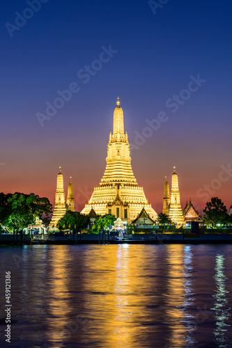 Wat Arun the beautiful Temple in Bangkok  Thailand
