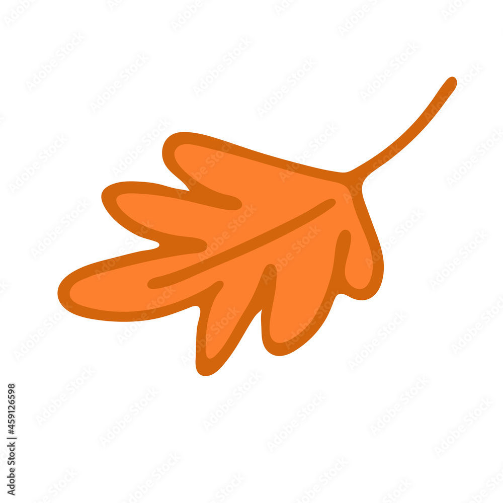 Obraz premium Hand drawn leaf.