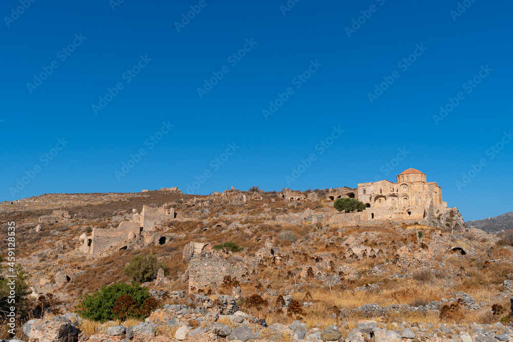 Agia Sophia church on top of Monemvasia castle, Greece