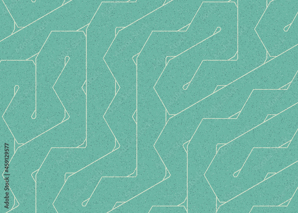 Fototapeta premium Colour Hexagon Tile Connection art background design illustration