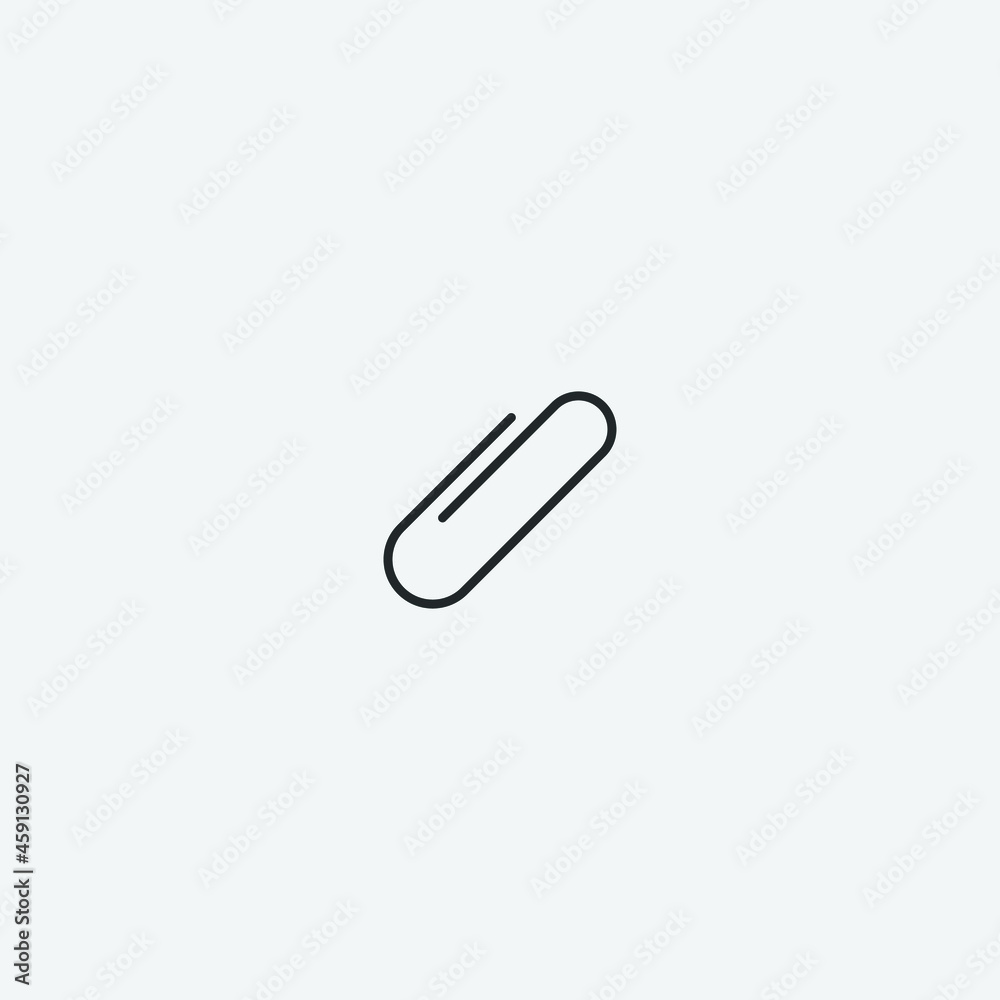 Paperclip vector icon illustration sign Paperclip vector icon illustration sign