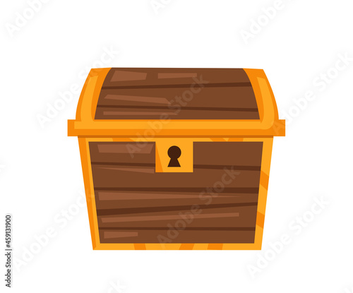 Vector illustration of treasure chest 