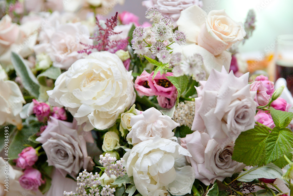Beautiful bouquet of flowers. Background from various flowers. Beautiful bouquet of flowers. Background from various flowers.