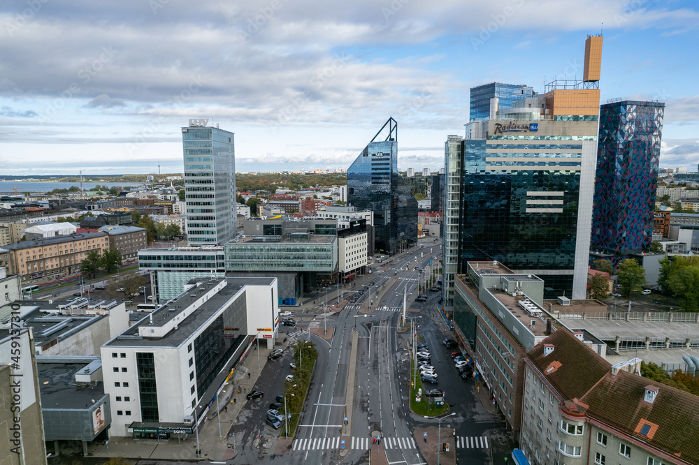 Fototapeta premium Tallinn, Estonia Business District