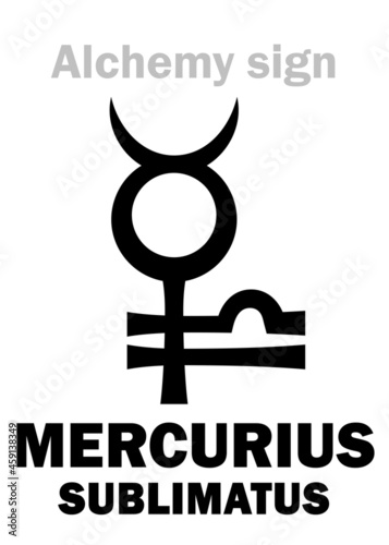 Alchemy Alphabet: SUBLIMATE of MERCURY (Mercurius sublimatus), compounds: 1) CORROSIVE SUBLIMATE, Sublime, Sulemá. Mercury chloride: [HgCl₂]. 2) CALOMEL, Horn Quicksilver, Horn Mercury: [Hg₂Cl₂]. 