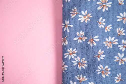 floral clothes on the pink table