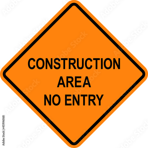 Wallpaper Mural Construction area no entry caution sign. Diamond background. Safety signs and symbols. Torontodigital.ca