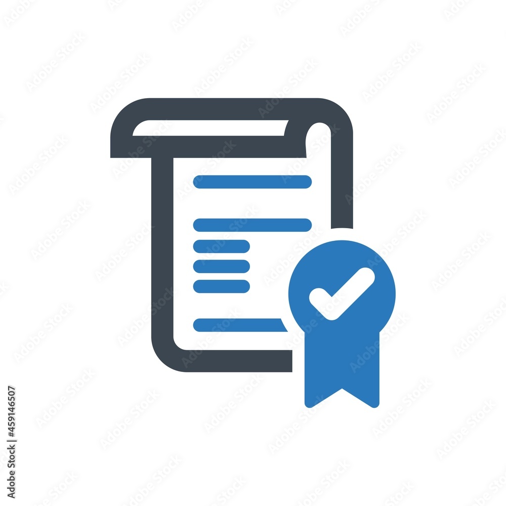 Certification verification icon Certification verification icon
