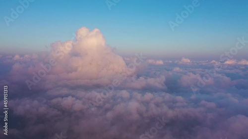 clouds over the city photo