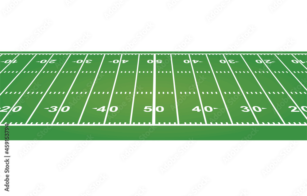 Fototapeta premium American football field. vector illustration 