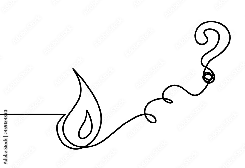 Abstract drop as line drawing on white background. Vector Abstract drop as line drawing on white background. Vector