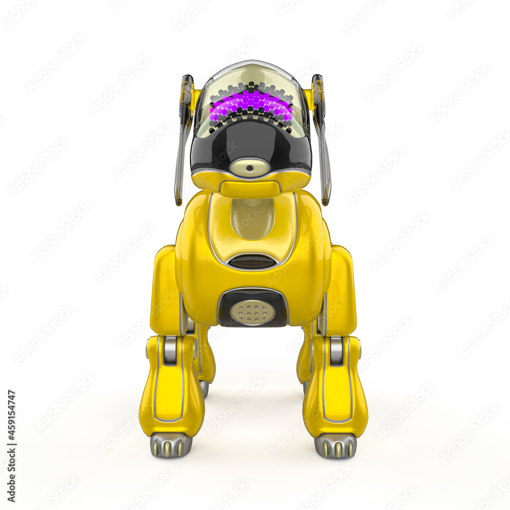 cyber dog cartoon front view