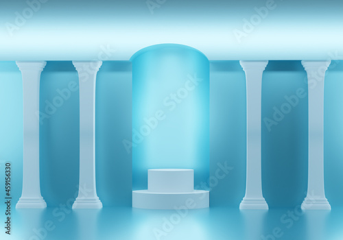 Empty podium stand. Place f...