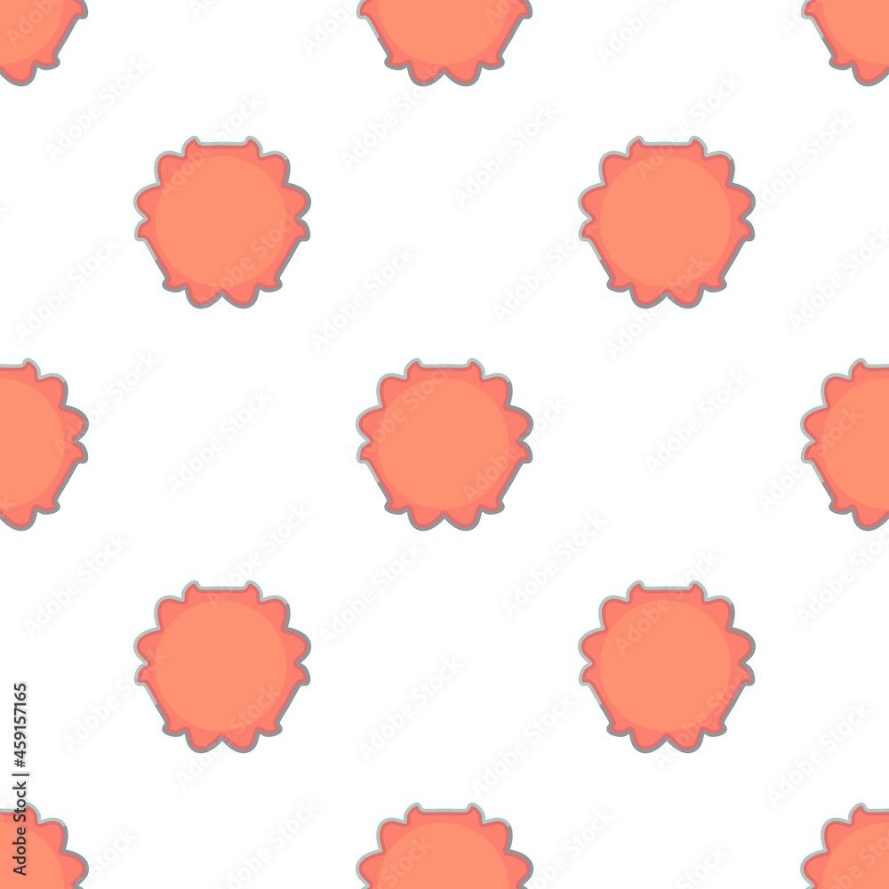 Round tag pattern seamless background texture repeat wallpaper geometric vector
