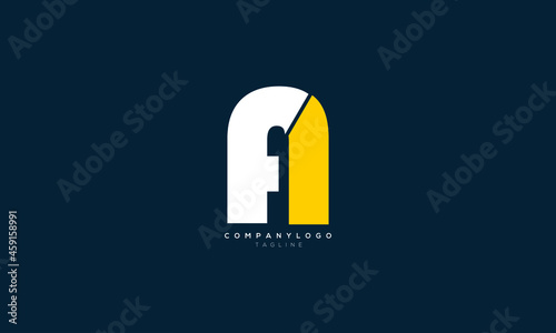 FA, AF, Abstract initial monogram letter alphabet logo design photo