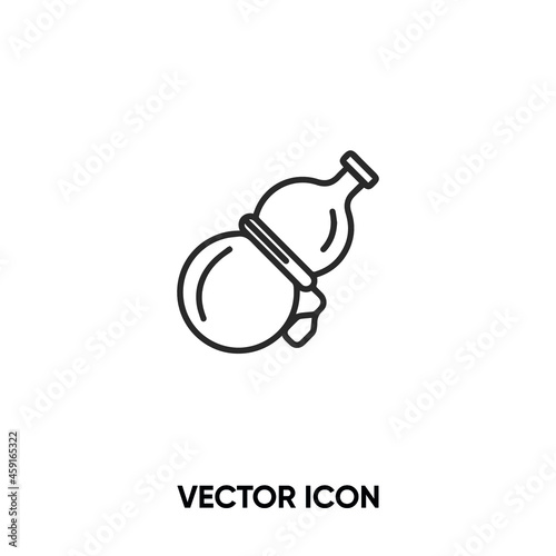 Calabash vector icon. Modern, simple flat vector illustration for website or mobile app.Chinese culture symbol, logo illustration. Pixel perfect vector graphics	