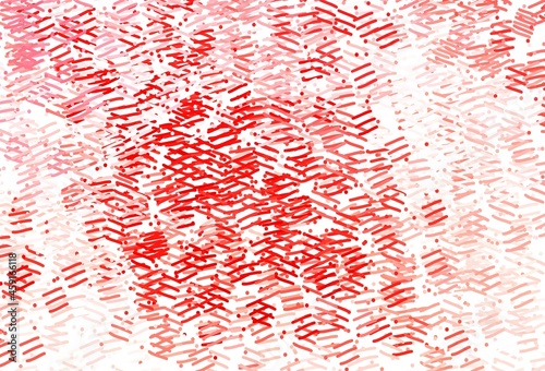 Light Red vector texture with colored lines.