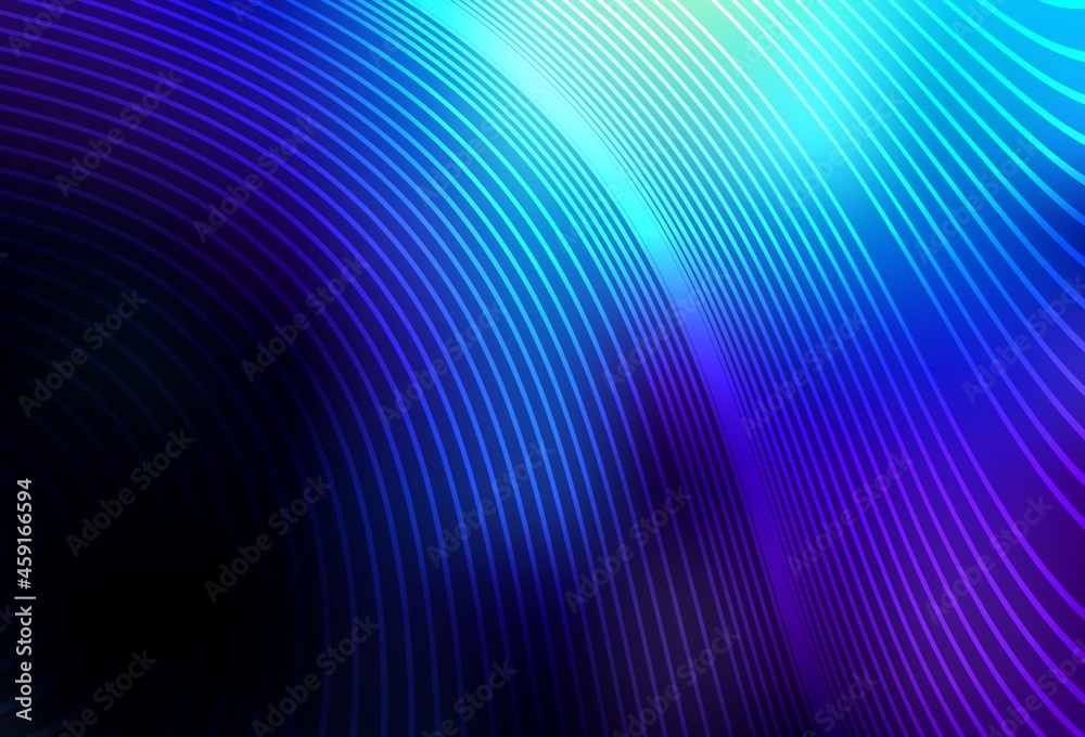Dark BLUE vector background with bent lines. Dark BLUE vector background with bent lines.