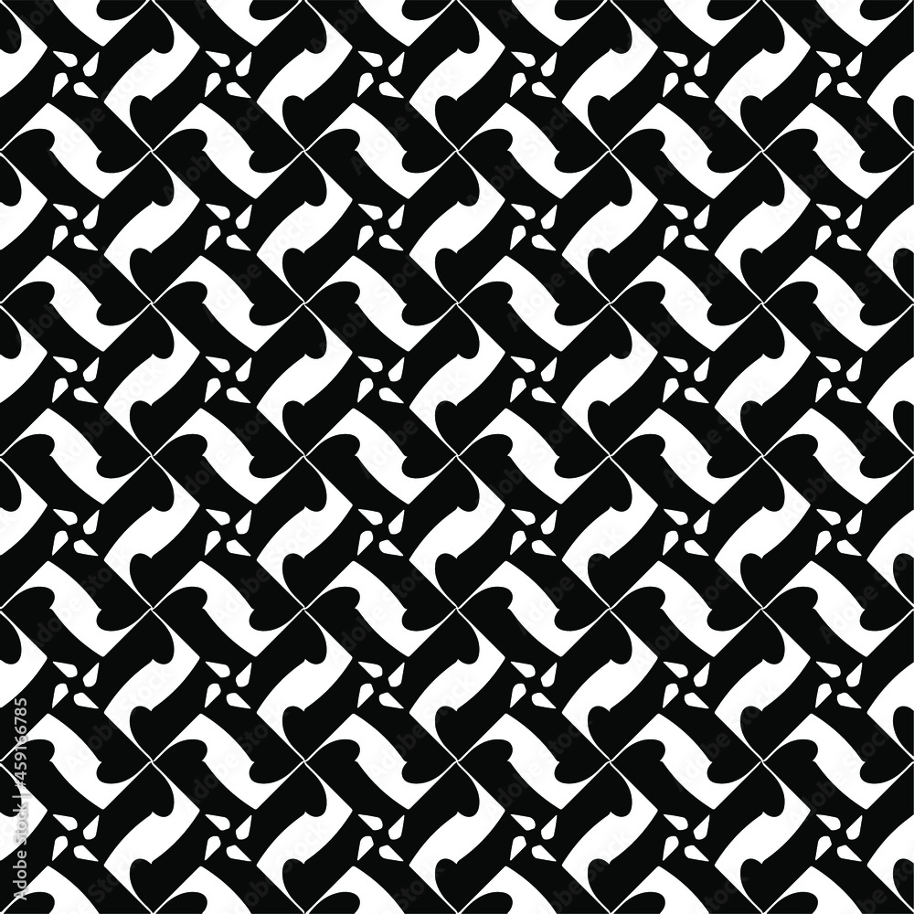 Seamless vector pattern in geometric ornamental style. Black ornament. Seamless vector pattern in geometric ornamental style. Black ornament.