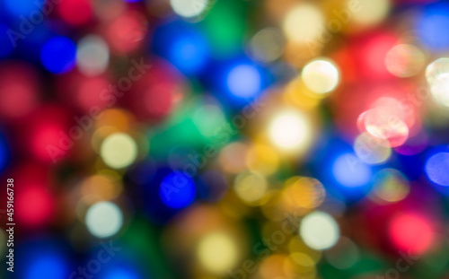 color bokeh from Christmas toys
