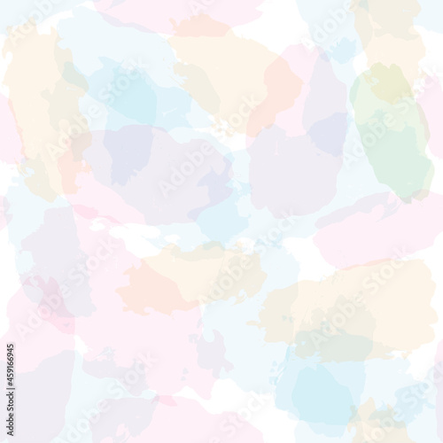 watercolor seamless pattern, rainbow colors girly print, artistic pastel background