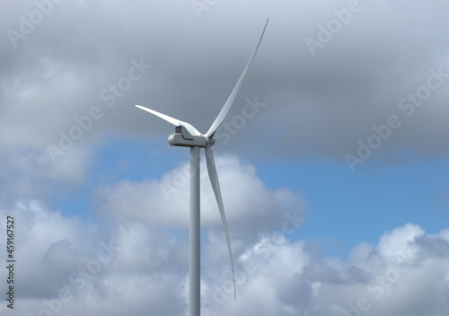 wind turbine in the sky