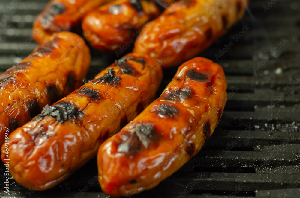 Grilled classic British sausage made from prime cuts of pork Grilled classic British sausage made from prime cuts of pork