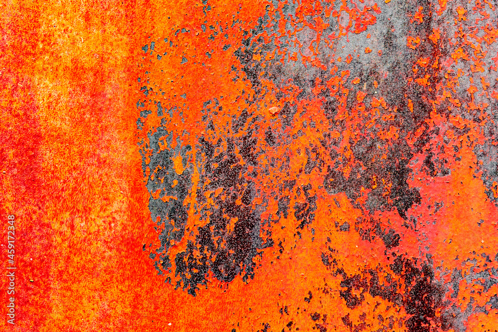 Fototapeta premium Metal texture with scratches and cracks which can be used as a background