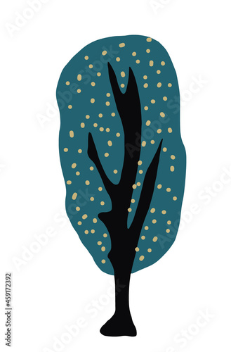 stylized wood in a flat style
