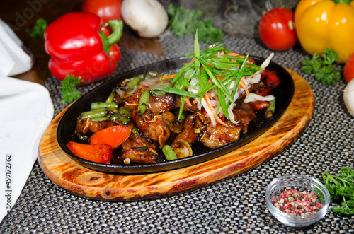 stew pork ears with vegetables  chinese cuisine