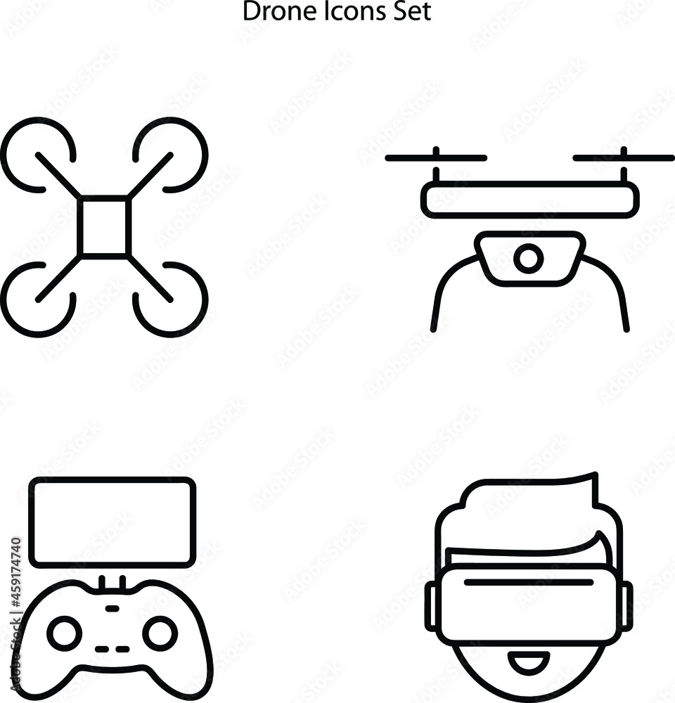 drone icons set isolated on white background. drone icon trendy and modern drone symbol for logo, web, app, UI. drone icon simple sign. drone icons set isolated on white background. drone icon trendy and modern drone symbol for logo, web, app, UI. drone icon simple sign.