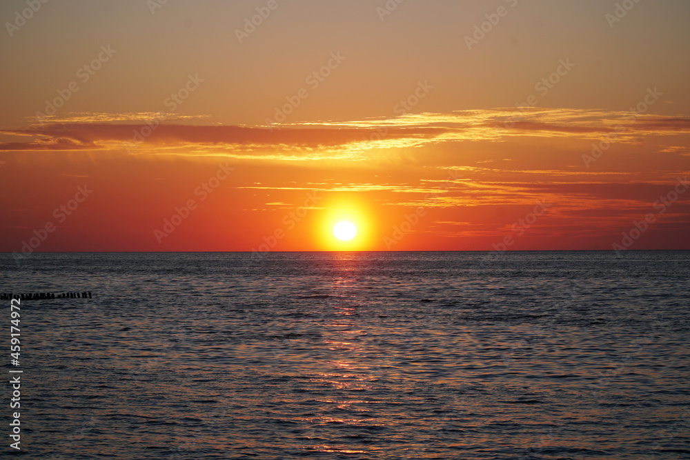 sun orange sky sunset bright background