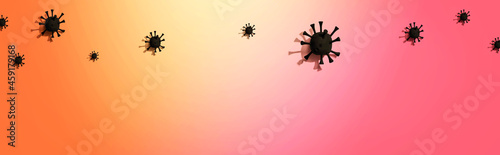Viral epidemic influenza and Coronavirus Covid-19 concept