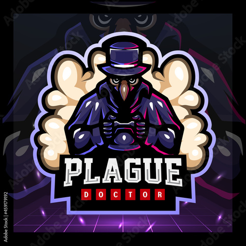 Plague gaming mascot. esport logo design