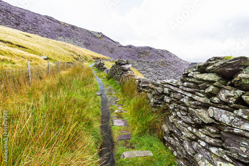 Flooded upland path in North Wales. © Andy Chisholm