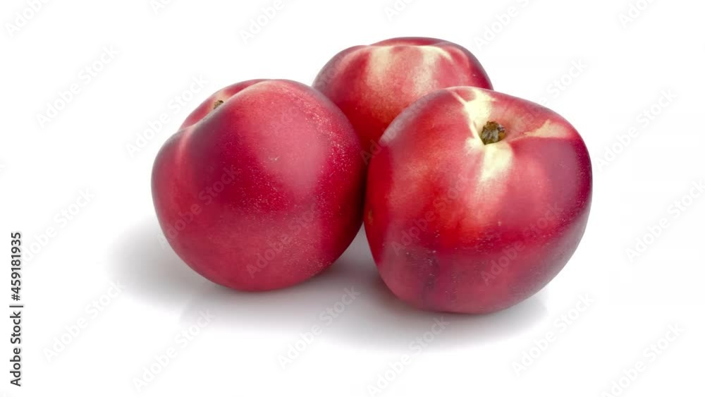 white nectarine isolated on white background white nectarine isolated on white background
