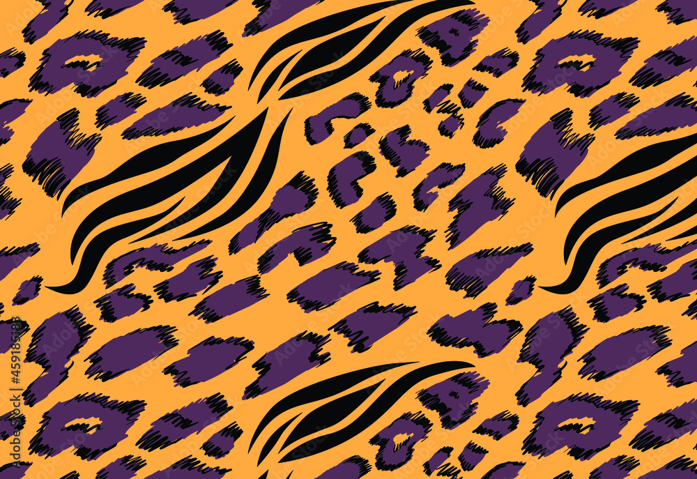 Leopard and zebra pattern design, vector background, gradient leopard and zebra design pattern Leopard and zebra pattern design, vector background, gradient leopard and zebra design pattern