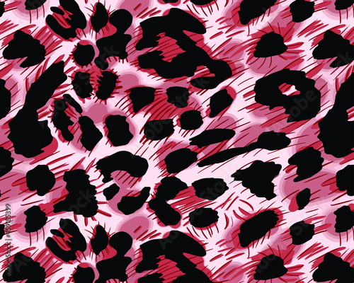 Leopard pattern design, vector background
