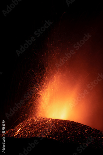 Erupción del volcán de Cumbre Vieja en la isla de La Palma, Islas Canarias