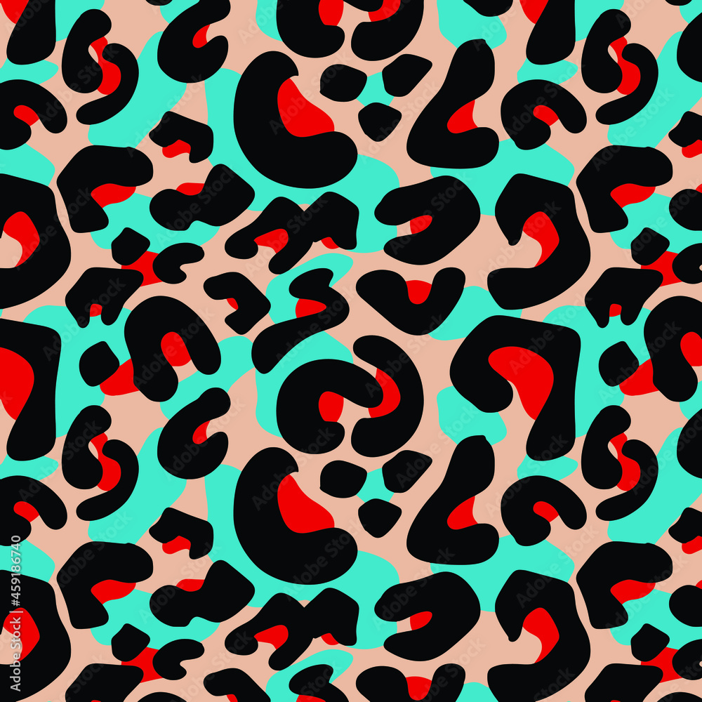 Leopard pattern design, vector background Leopard pattern design, vector background