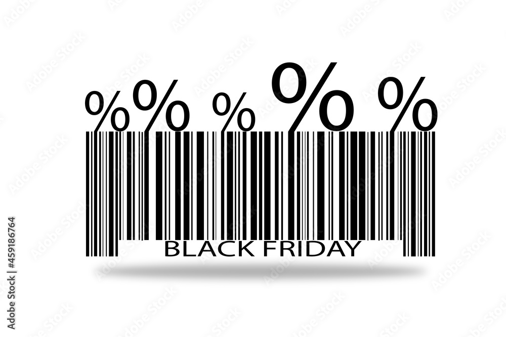 barcode black friday on a white background barcode black friday on a white background