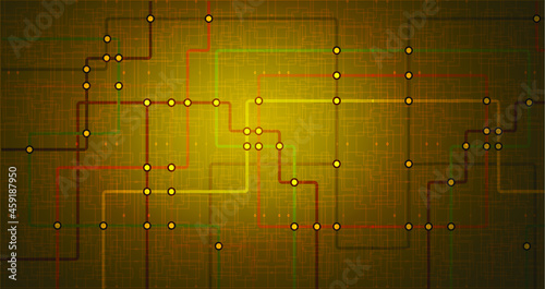 Metro map tube subway scheme. City transportation vector complex grid. Underground map. DLR and Crossrail map design template. Live strokes included. Educational puzzle game style connect the dots.