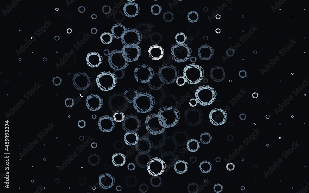 Light BLUE vector layout with circle shapes. Light BLUE vector layout with circle shapes.
