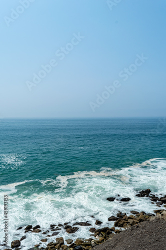 View of the Pacific Ocean from Mugu Rock at Malibu, CA