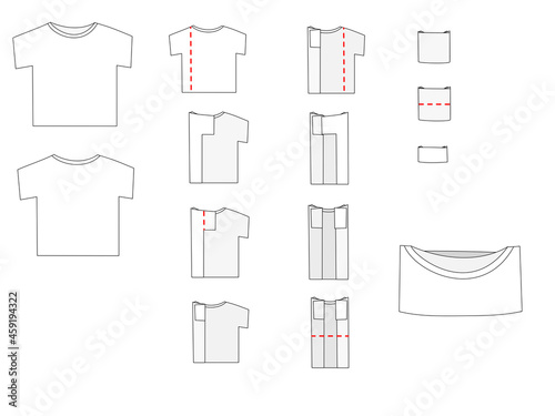 洗濯物の畳み方。半袖Tシャツまとめ