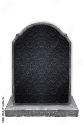gravestone isolated on white background with clipping path