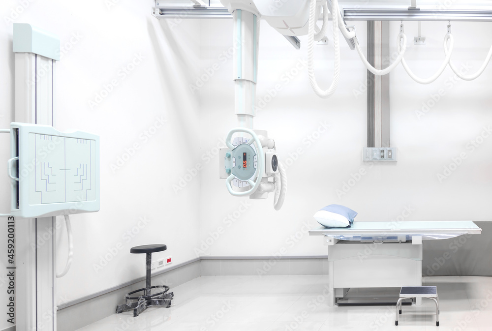 Modern xray machine and Computerized Axial Tomography scanning and