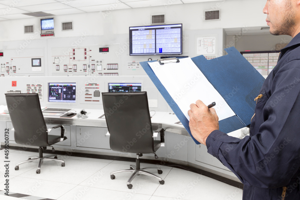 Technician maintenance record for working at control room of a modern thermal power plant Technician maintenance record for working at control room of a modern thermal power plant